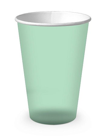 Copo Descartável de Papel Live Colors - Verde Candy - 330 ml - 8 cm x  11,5 cm - 8 unidades - Rizzo