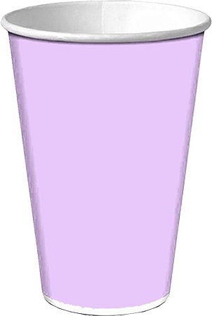Copo Descartável de Papel Live Colors - Lilas Candy - 330 ml - 8 cm x  11,5 cm - 8 unidades - Rizzo