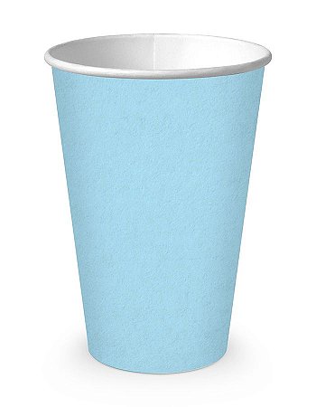 Copo Descartável de Papel Live Colors - Azul Candy - 330 ml - 8 cm x  11,5 cm - 8 unidades - Rizzo