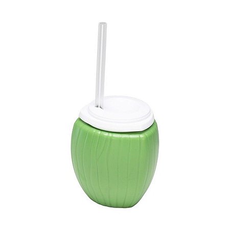 Copo com Tampa e Canudo - Coco Verde 450ml - 1 unidade - Rizzo