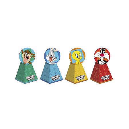 Caixa Cone Looney Tunes - 8 Unidades - Cromus - Rizzo