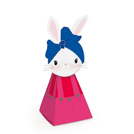 Caixa Cone Brilho de Páscoa Rosa - 5x5x14cm - 10 unidades - Cromus Páscoa - Rizzo