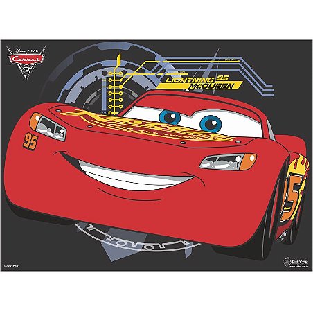Painel Grande TNT Carros - MCQUEEN 1,40x1,03cm - 01 unidade - Piffer - Rizzo