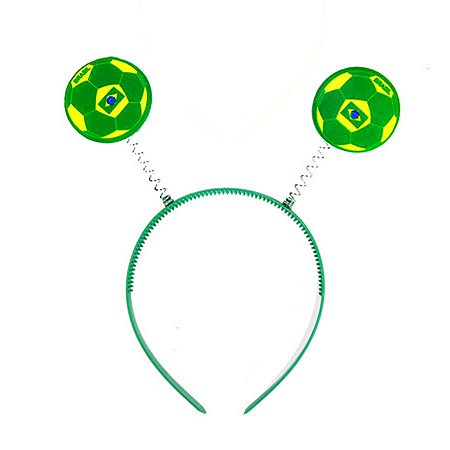 Tiara Verde - Tema Brasil - Bola - 1 unidade - Rizzo