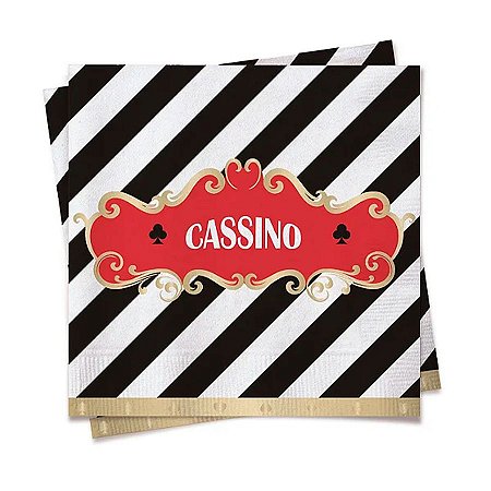 Guardanapo Cromus - Festa Cassino - 25cm x 25cm - 20 unidades - Cromus - Rizzo