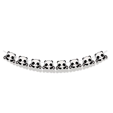 Faixa Decorativa Pandas Festa Panda - Cromus - Rizzo Festas