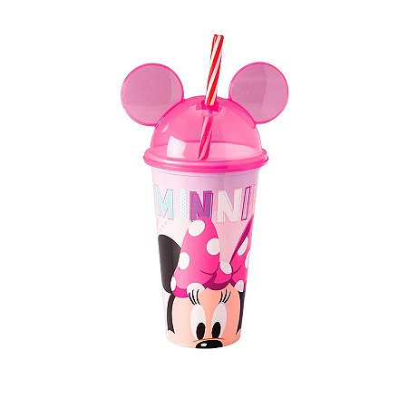Copo com Orelha Minnie - 500 ML - 1 unidade - Plasútil - Rizzo