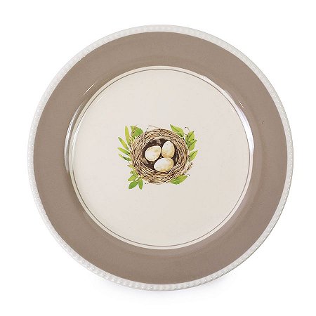 Prato Raso - Collection Natural Páscoa -  Bege/Branco - 01 unidade - Cromus - Rizzo
