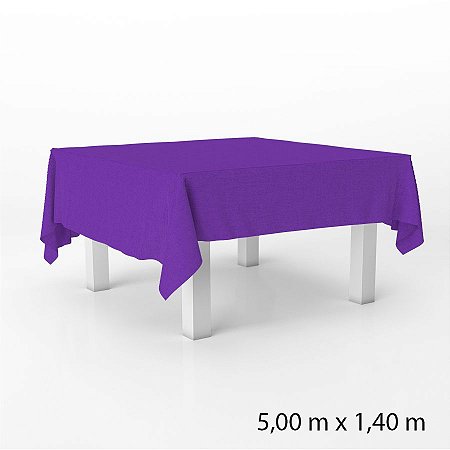 Toalha de Mesa Retangular em TNT - 140 x 500 cm - Roxo - 1 unidade - Best Fest - Rizzo