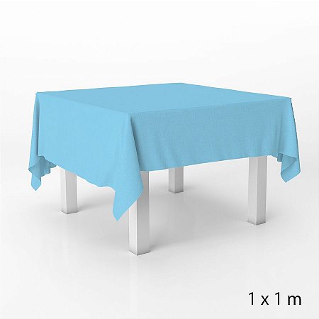 Toalha de Mesa em TNT - 1 x 1 metro - Azul Claro - 5 unidades - Best Fest -