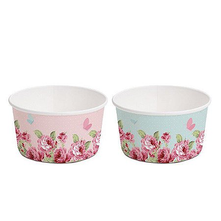 Copinho para Doces Festa Jardim Encantado 100ml - 8 unidades - Cromus - Rizzo Festas
