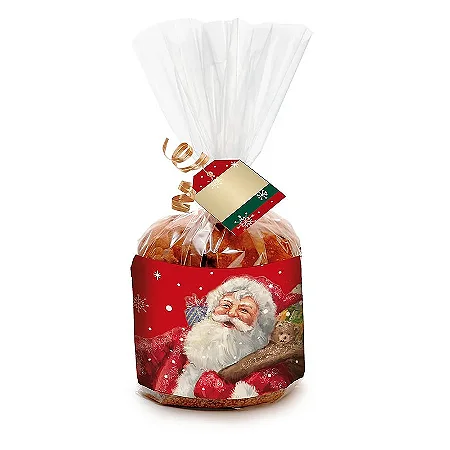 Kit Panetone 500g Natal Mágico - 10 unidades - Cromus Natal - Rizzo Embalagens e Festas