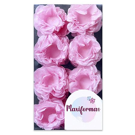 Forminha para Doces Finos - Eva - Seda Rosa Claro - 40 unidades - Maxiformas - Rizzo