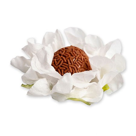 Forminha para Doces Finos - Sol - Viscose Pin Art - Branca - 25 unidades - Maxiformas - Rizzo