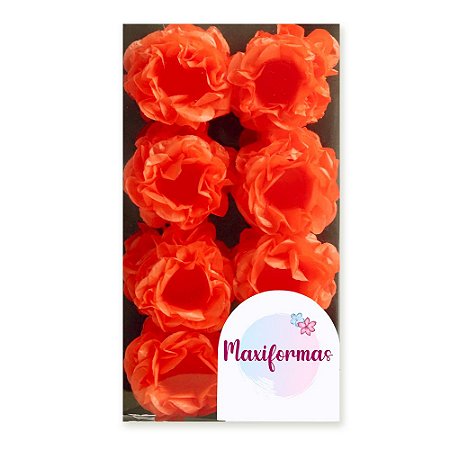 Forminha para Doces Finos - R-82 -  Seda Coral (C072) - 40 unidades - Maxiformas - Rizzo