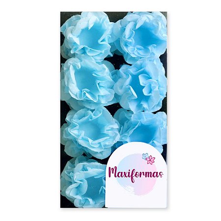 Forminha para Doces Finos - R-82 -  Seda Azul Bebe (C017) - 40 unidades - Maxiformas - Rizzo