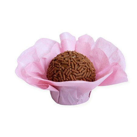 Forminha para Doces Finos - Happy - Monolucido Rosa Seco - 50 unidades - Maxiformas