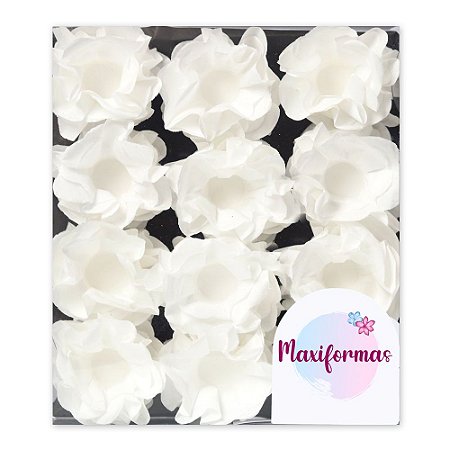 Forminha para Doces Finos - Happy - Monolucido Branco - 50 unidades - Maxiformas - Rizzo