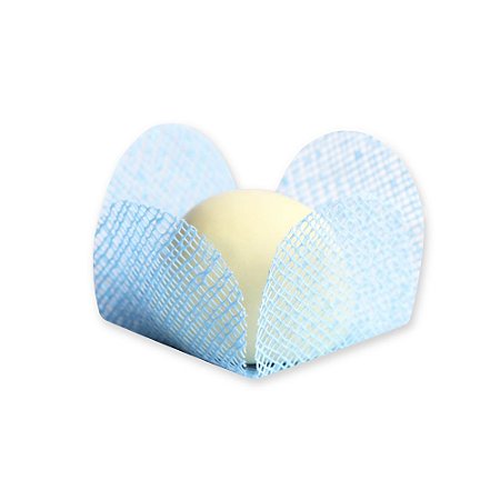 Forminha para Doces Finos - Caixeta -Tela Fina Azul Cl  - 50 unidades - Maxiformas - Rizzo