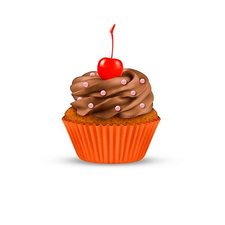 Forminha para Cupcake - Laranja - 45 unidades - Plac - Rizzo