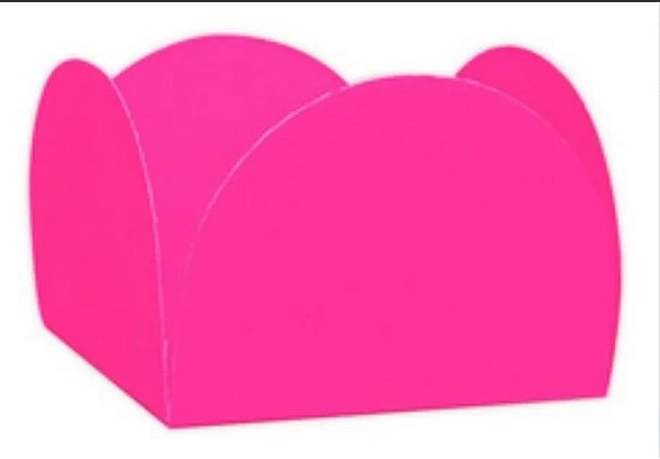 Forminha para Doces 4 Pétalas Rosa Chiclete - Nc Toys