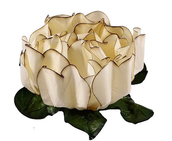 Forminha para Doces Finos - Rosa Maior Marfim Queimado 40 unidades - Decora Doces - Rizzo Festas
