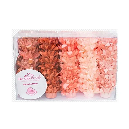 Forminha para Doces Finos - Madri Tons Chá - 50 unidades - Decora Doces - Rizzo Festas
