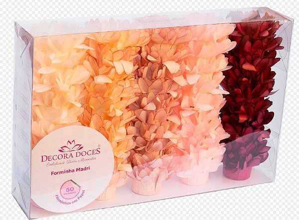 Forminha para Doces Finos - Madri Tons Quentes - Vidas Secas - 50 unidades - Decora Doces - Rizzo Festas