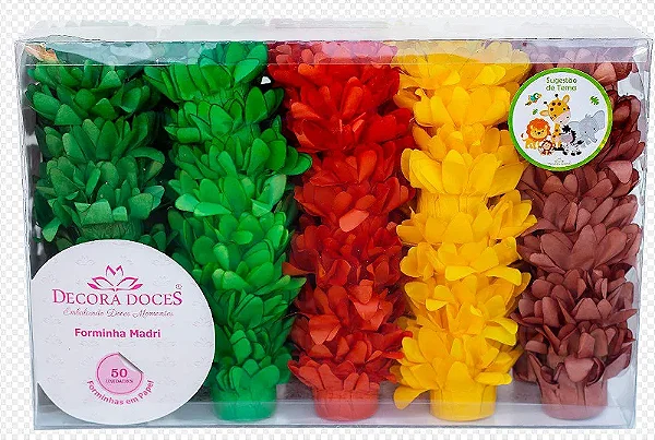 Forminha para Doces Finos - Madri Safari - 50 unidades - Decora Doces - Rizzo Festas