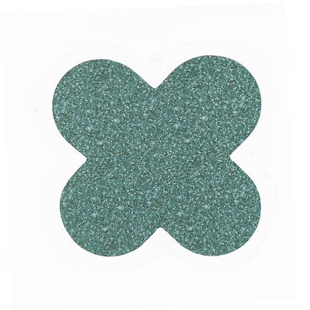 Forminha para doces 4 Pétalas Glitter Verde - 50 unidades -  NC Toys