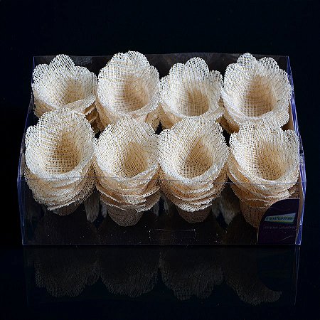 Forminha para Doces Finos - Sweet PalhaTela C/ Fio Ouro- 40 unidades - MaxiFormas