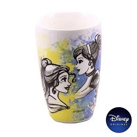 Caneca Porcelana - Princesas - 400ml - Disney Original - 1 Un - Rizzo