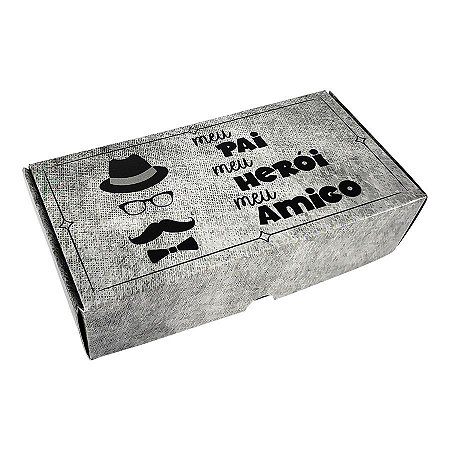 Caixa para Doces Tipo Practice "Meu Pai Amigo e Herói" - 8 doces - 10 unidades - Ideia - Rizzo