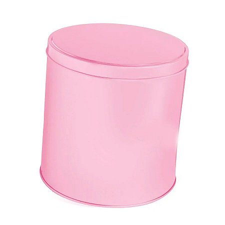 Lata Redonda para Lembrancinha Rosa - 14x15cm - 1 unidade - Artegift - Rizzo