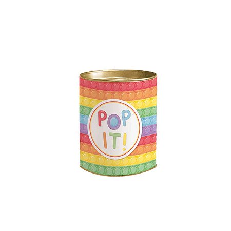 Lata para Lembrancinha Festa Fidget Toys 11x9cm 01 Unidade - Cromus - Rizzo