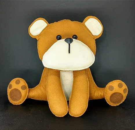 Urso Bosque em Feltro - 01 Unidade - Pé de Pano - Rizzo Festas