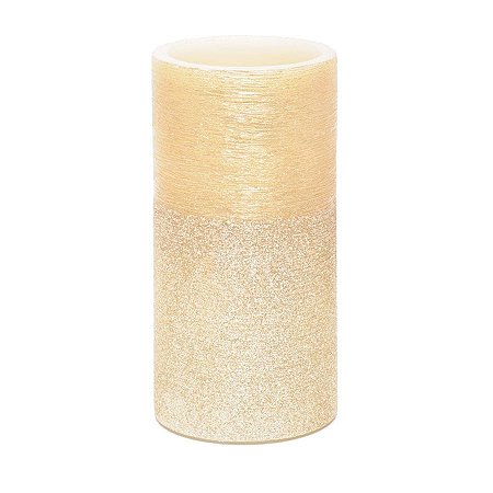 Vela de Enfeite - " Vela Redonda com LED  para Enfeite de Natal Pequena " - 1 Unidade - Cromus Natal - Rizzo