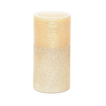 Vela de Enfeite - " Vela Redonda com LED  para Enfeite de Natal " - 1 Unidade - Cromus Natal - Rizzo