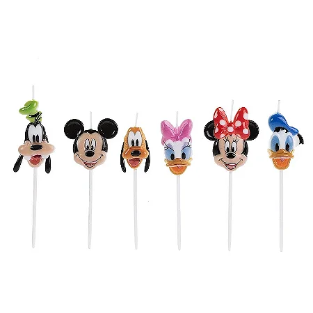 Vela Turma Mickey Colorida Disney  - 1 unidade - Rizzo