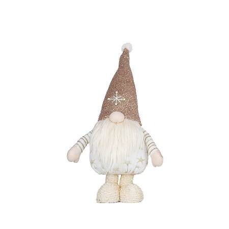 kringle Decoração em Pé Gorro Nude - 01 unidade - Cromus Natal