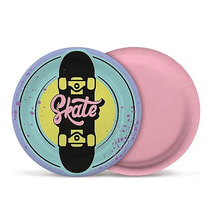 Prato de Papel Redondo - Skate - 8 unidades - Cromus - Rizzo