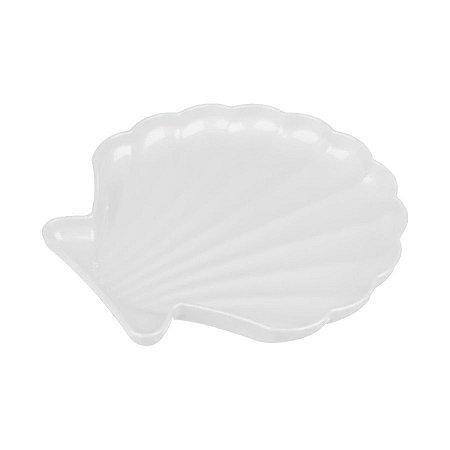 Bandeja Decorativa - Concha Branco Perola - 1 unidade - Rizzo
