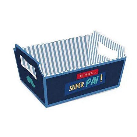 Cesta de Papel Cartão - Super Pai - 1 unidade - Cromus - Rizzo