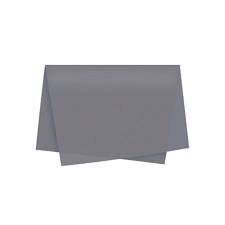 Papel de Seda - 50x70 - Cinza Escuro - 10 unidades - Rizzo