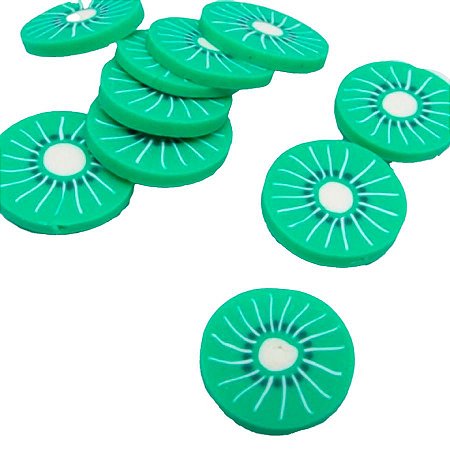 Aplique "Kiwi" Silicone - 2 cm - 8 unidades - Artegift - Rizzo