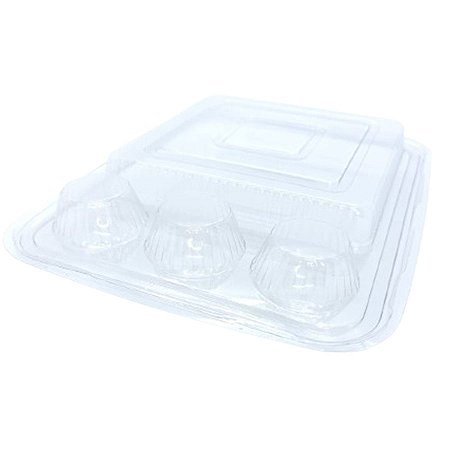 Blister 3 Brigadeiros e 1 Fatia de Bolo - Cristal - 10 unidades - Rizzo
