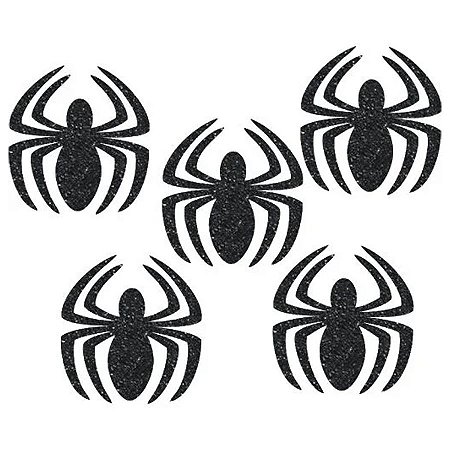Aplique Glitter Homem-Aranha EVA - 5 unidades - Piffer - Rizzo