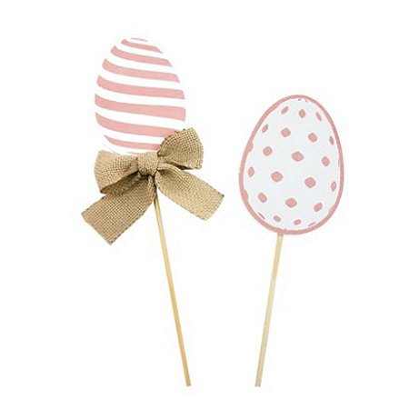 Pick Decorativo - Páscoa Com Ovos - 2 unidades - Grintoy - Rizzo