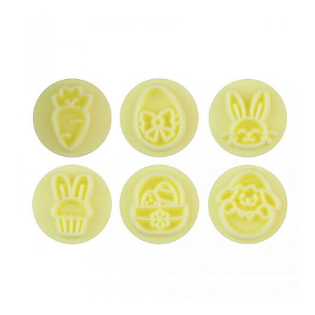 Kit Carimbos - Páscoa Brilhante - Amarelo - 7 unidades - BlueStar - Rizzo