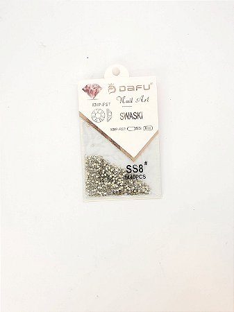 Strass Diamante Dourado/Nacarado - SS8 - 1 unidade - Rizzo
